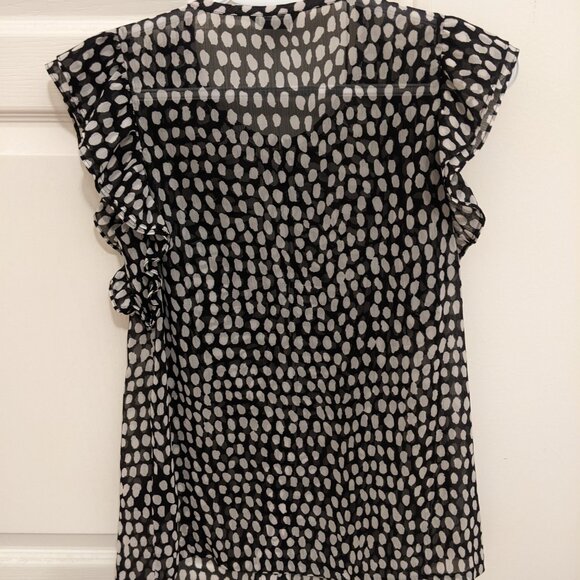 Club Monaco Semi-Sheer Blouse - Picture 3 of 4